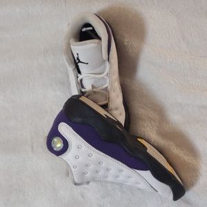 Kid's Retro "Lakers" Nike Jordan 13 Sneakers